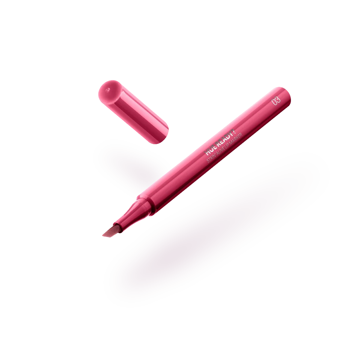 hue ready? stain' alive lip marker - 03 Standout fuchsia