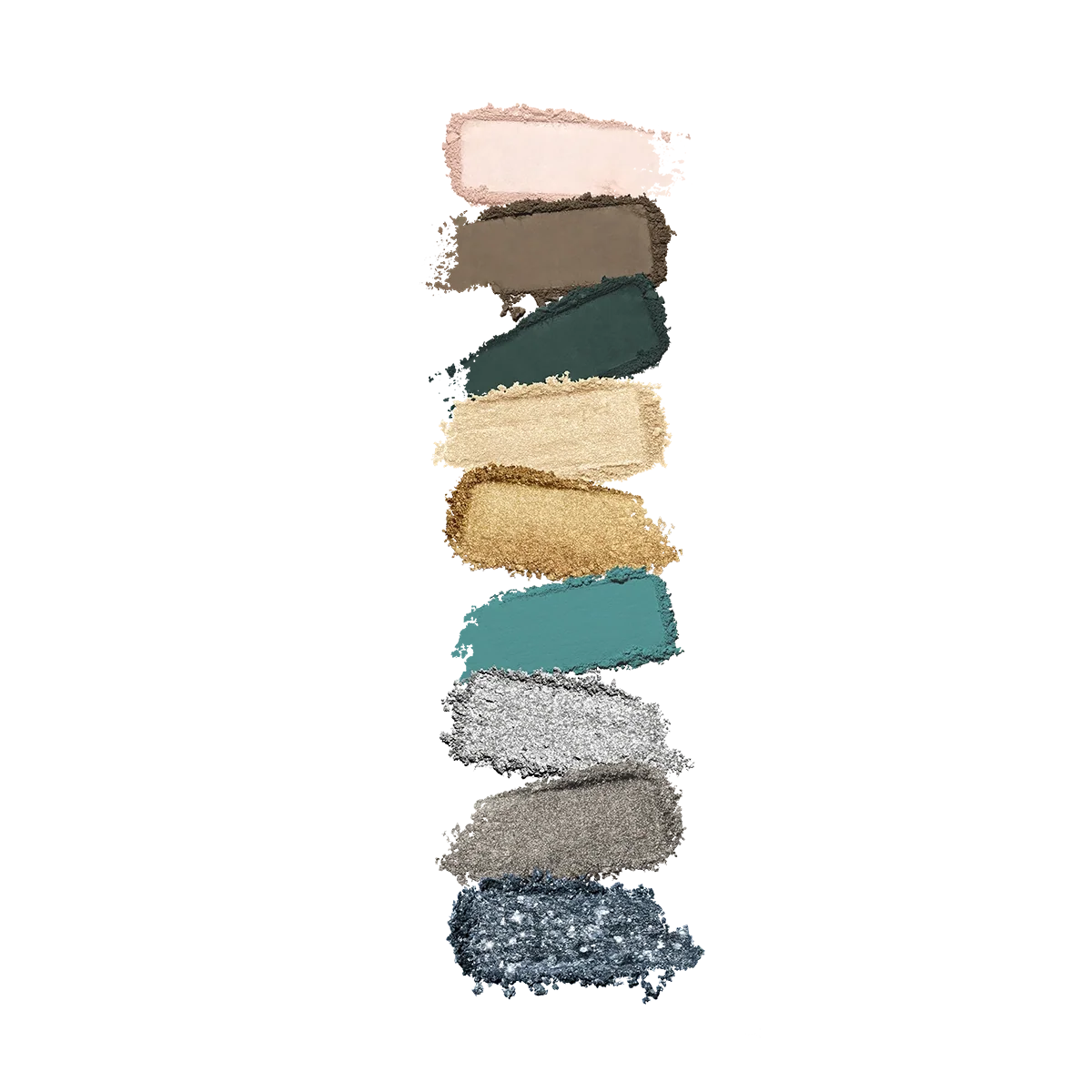 glamour multi finish eyeshadow palette - 06 Green Vibes