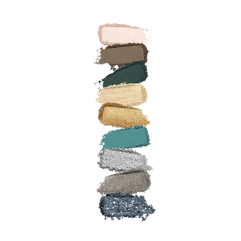 glamour multi finish eyeshadow palette - 06 Green Vibes