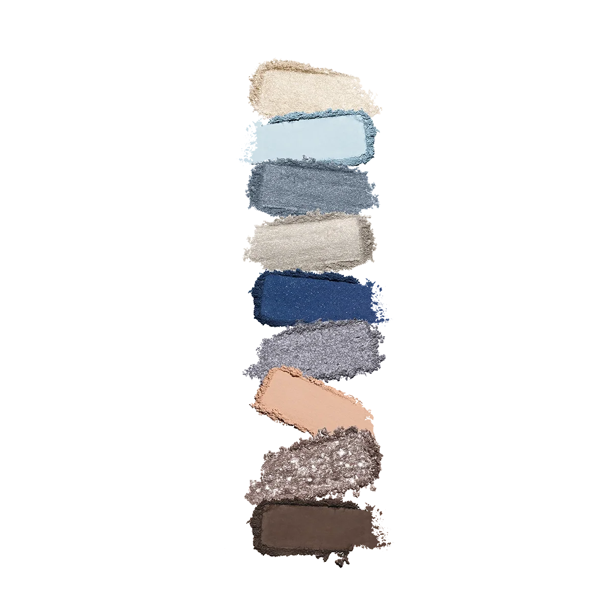 glamour multi finish eyeshadow palette - 05 Blue Variations