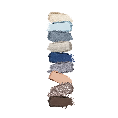 glamour multi finish eyeshadow palette - 05 Blue Variations