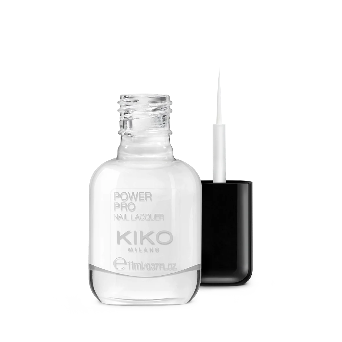 power pro nail lacquer - 02 French White - thin brush