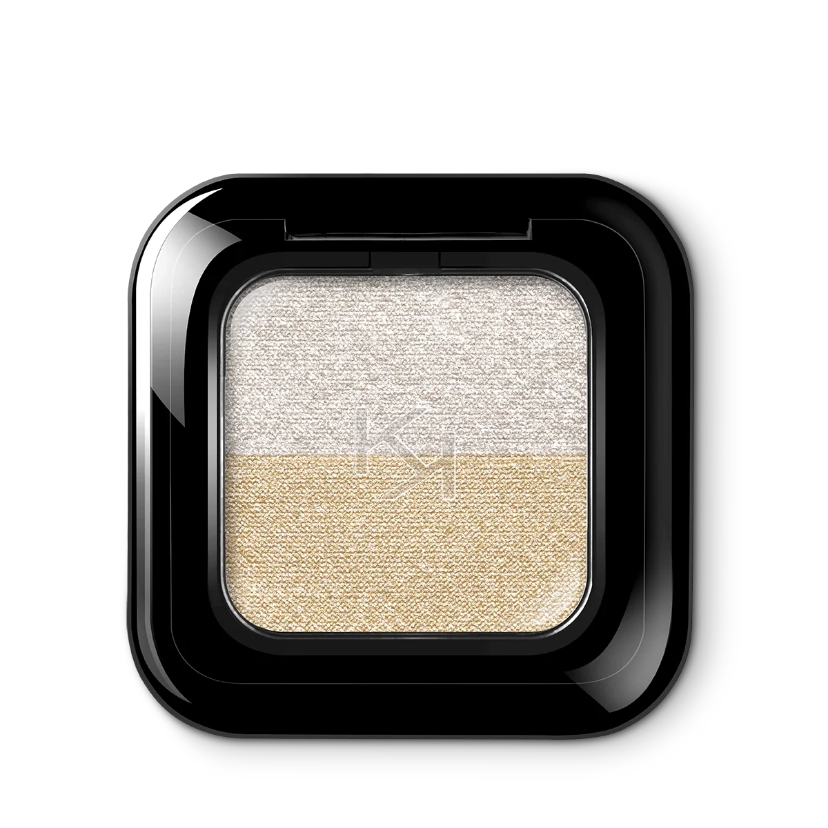 bright duo eyeshadow - 01 Metallic White / True Gold