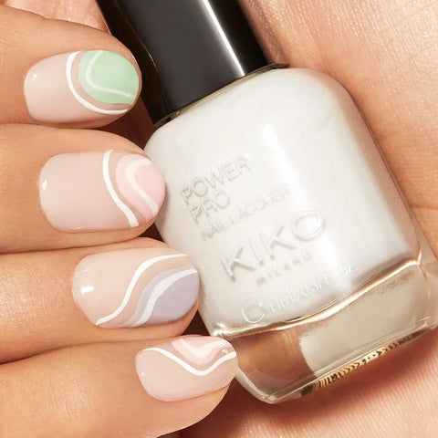 power pro nail lacquer - 02 French White - thin brush