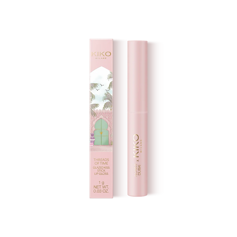 threads of time glazed kiss stick gloss - 01 Drip Rose