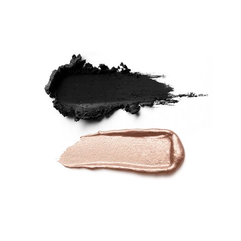 flirt alert eyes don't lie kajal & eyeshadow - 01 Black & Dusted Gold