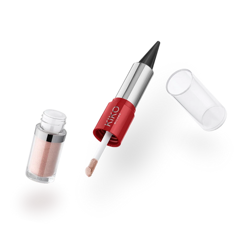 flirt alert eyes don't lie kajal & eyeshadow - 01 Black & Dusted Gold