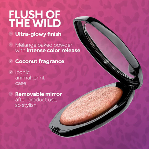 just cavalli x kiko milano fusion glow blush - 01 Sunlit Mocha