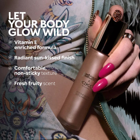 just cavalli x kiko milano lock the glow body luminizer - 02 Radiant Diva