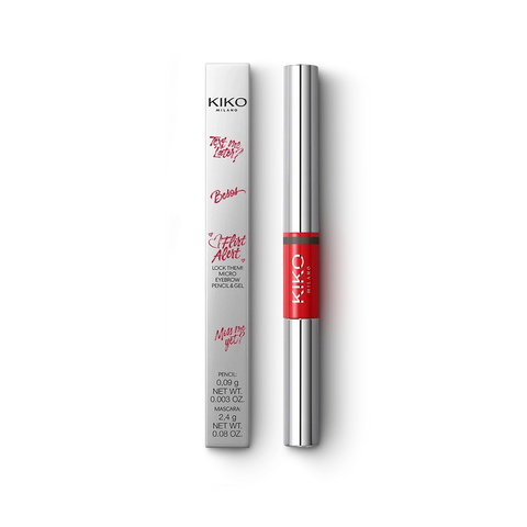 flirt alert lock them! micro eyebrow pencil & gel - 04 Jet Black Mood