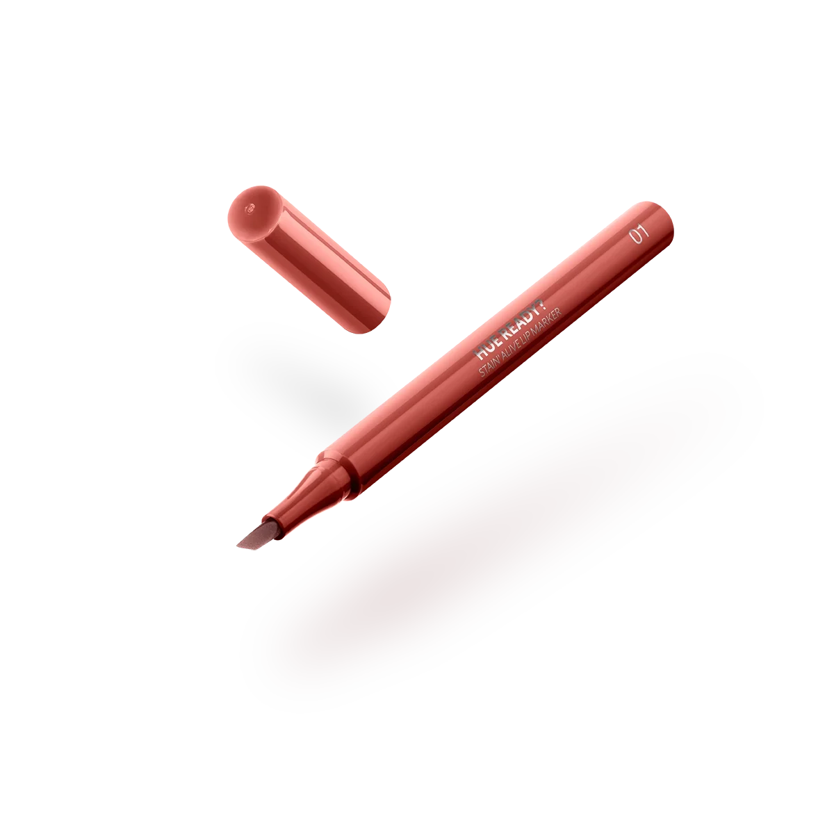 hue ready? stain' alive lip marker - 01 Never basic