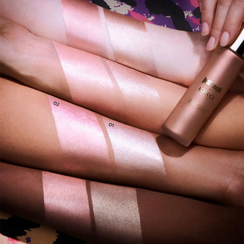 just cavalli x kiko milano lock the glow body luminizer - 02 Radiant Diva