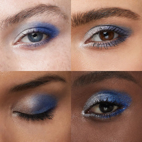 bright duo eyeshadow - 17 Silver / Eletric Blue