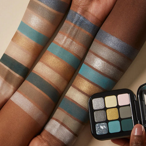 glamour multi finish eyeshadow palette - 06 Green Vibes