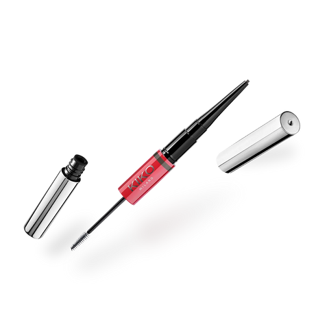 flirt alert lock them! micro eyebrow pencil & gel - 04 Jet Black Mood