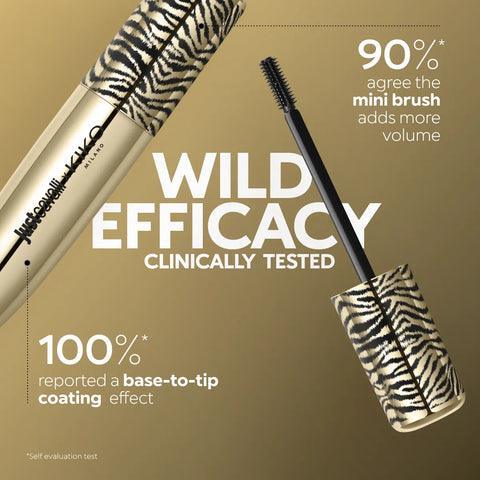 just cavalli x kiko milano maxi-mod mascara rebel edition - 01 Wild Green