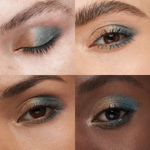 bright duo eyeshadow - 15 Classic Gold / Green Teal