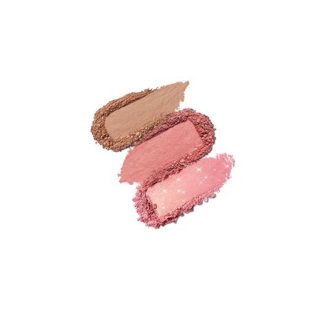 multi finish trio blush & bronzer palette - 02 - Mauve
