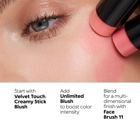 velvet touch creamy stick blush - 02 Golden Peach