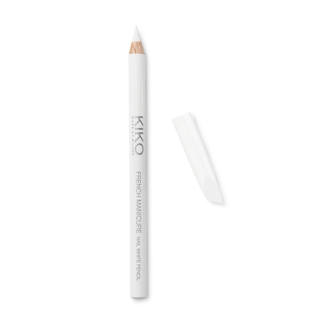 french manicure white pencil